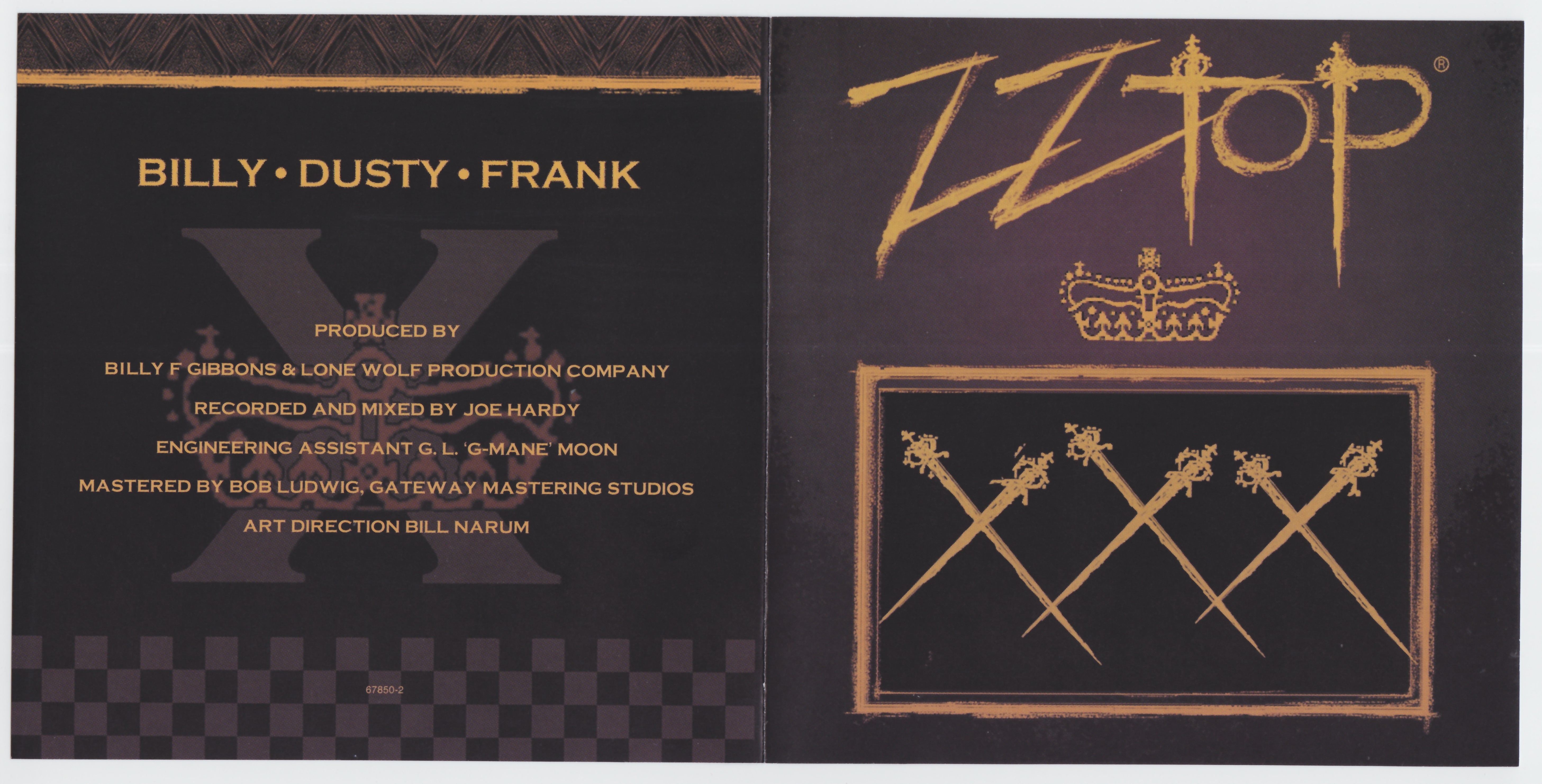 ZZ Top  XXX : Front + Inlay  us